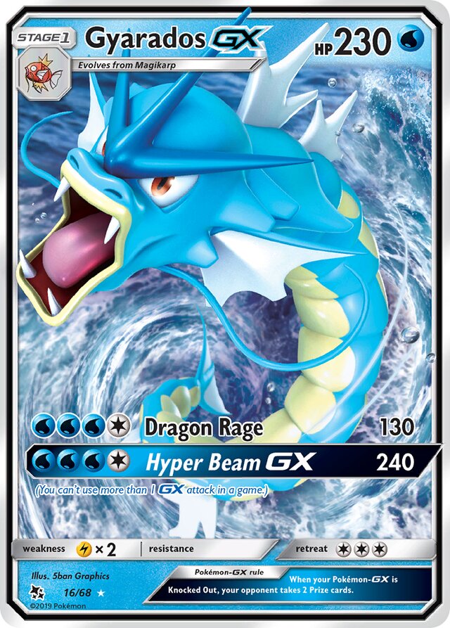 Gyarados GX - #16/68 - Pokémon Sun & Moon - Hidden Fates