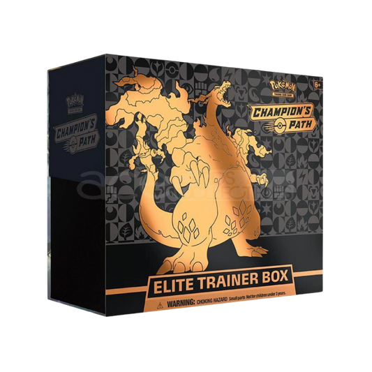 Champion’s Path Elite Trainer Box – Upplev Charizard-magin med exklusiva booster packs och holografiska kort.