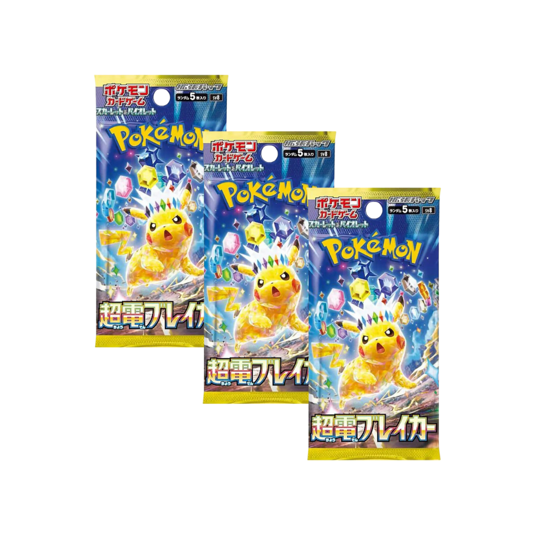 Pokémon Scarlet & Violet: Super Electric Breaker Booster Packs Med Pikachu (Japansk)