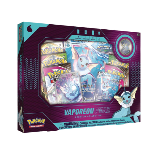 Pokémon Vaporeon Vmax Premium Collection Box