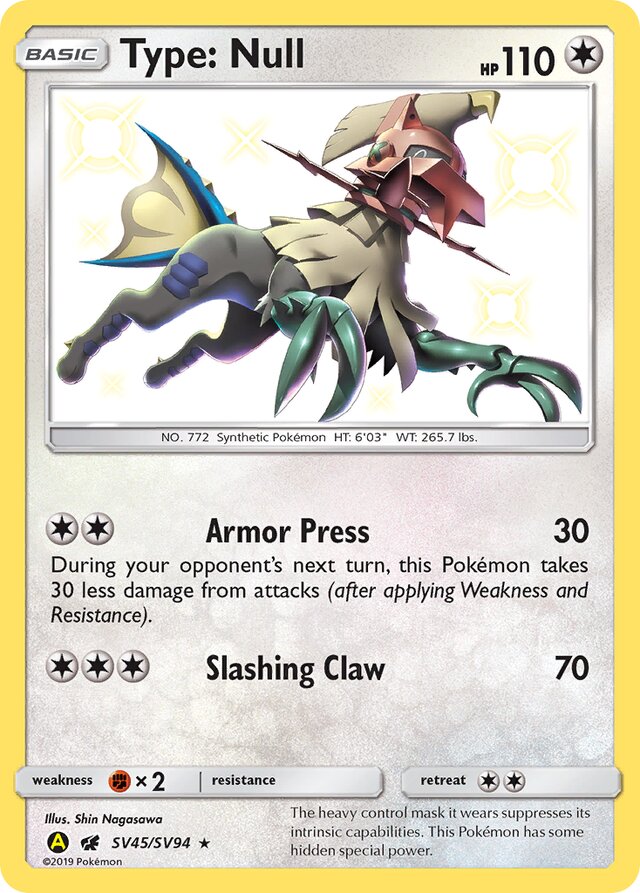 Type: Null - #SV45/SV94 - Pokémon Sun & Moon - Hidden Fates