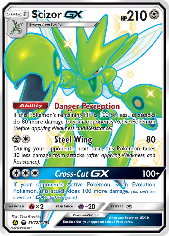 Scizor GX - #SV72/SV94 - Pokémon Sun & Moon - Hidden Fates