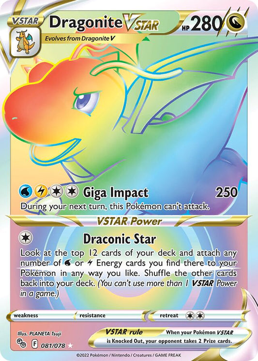 Dragonite VSTAR - #81/78 - Pokémon Sword & Shield - Pokémon Go