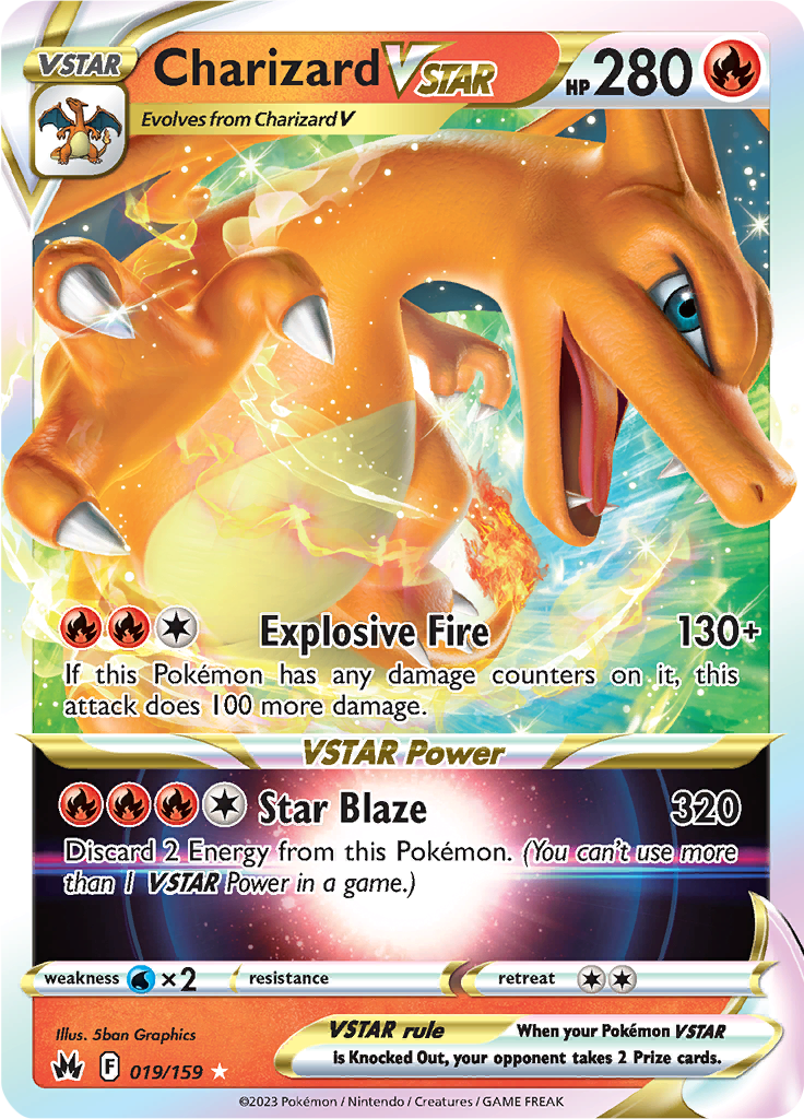 Charizard VSTAR - #19/159 - Pokémon Sword & Shield - Crown Zenith