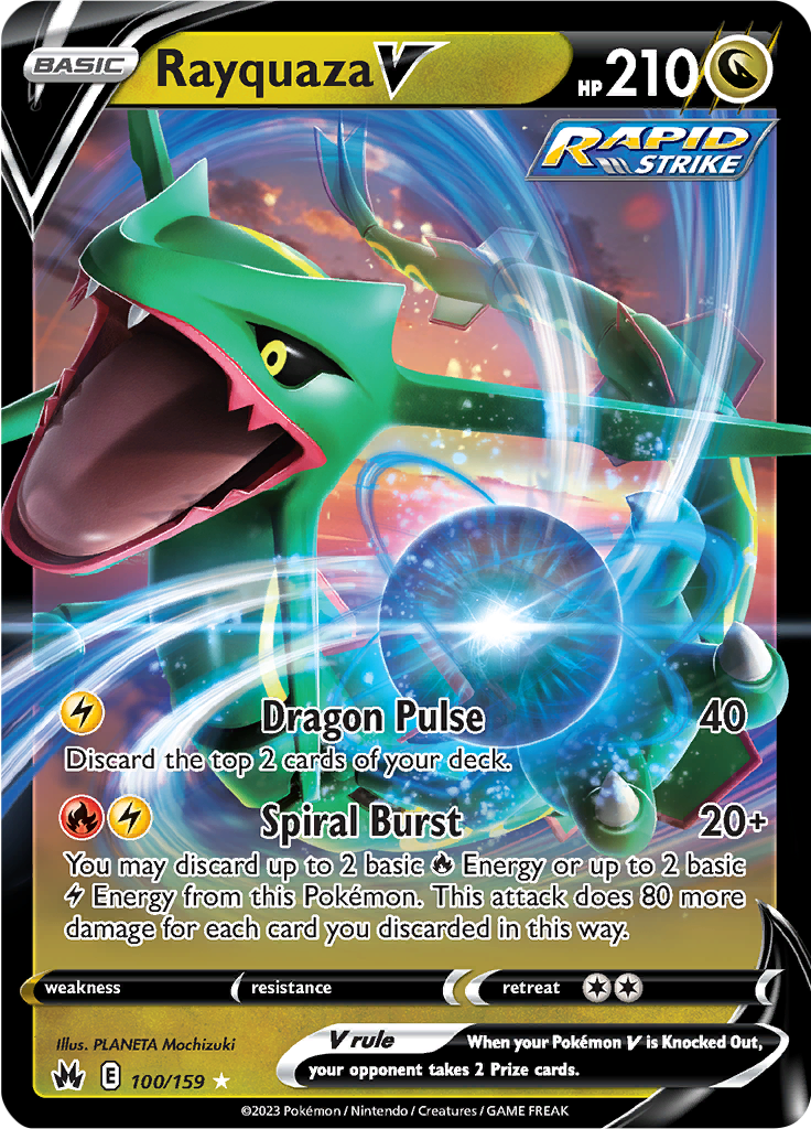 Rayquaza V - #100/159 - Pokémon Sword & Shield - Crown Zenith