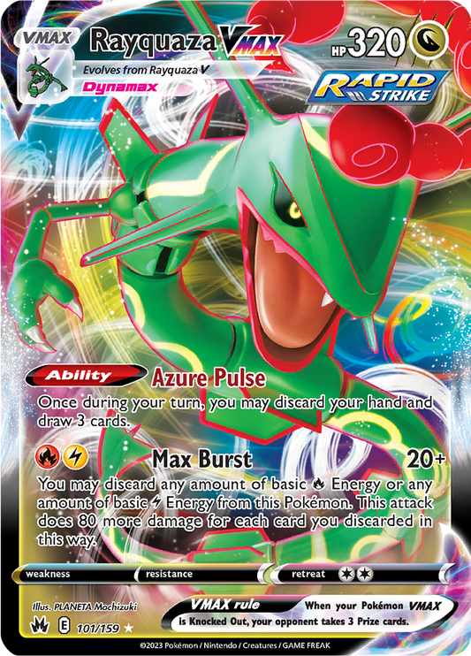 Rayquaza VMAX - #101/159 - Pokémon Sword & Shield - Crown Zenith