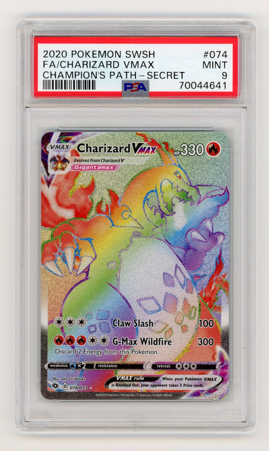 Charizard VMAX - #074/073 PSA 9 - Pokémon Sword & Shield: Champion's Path