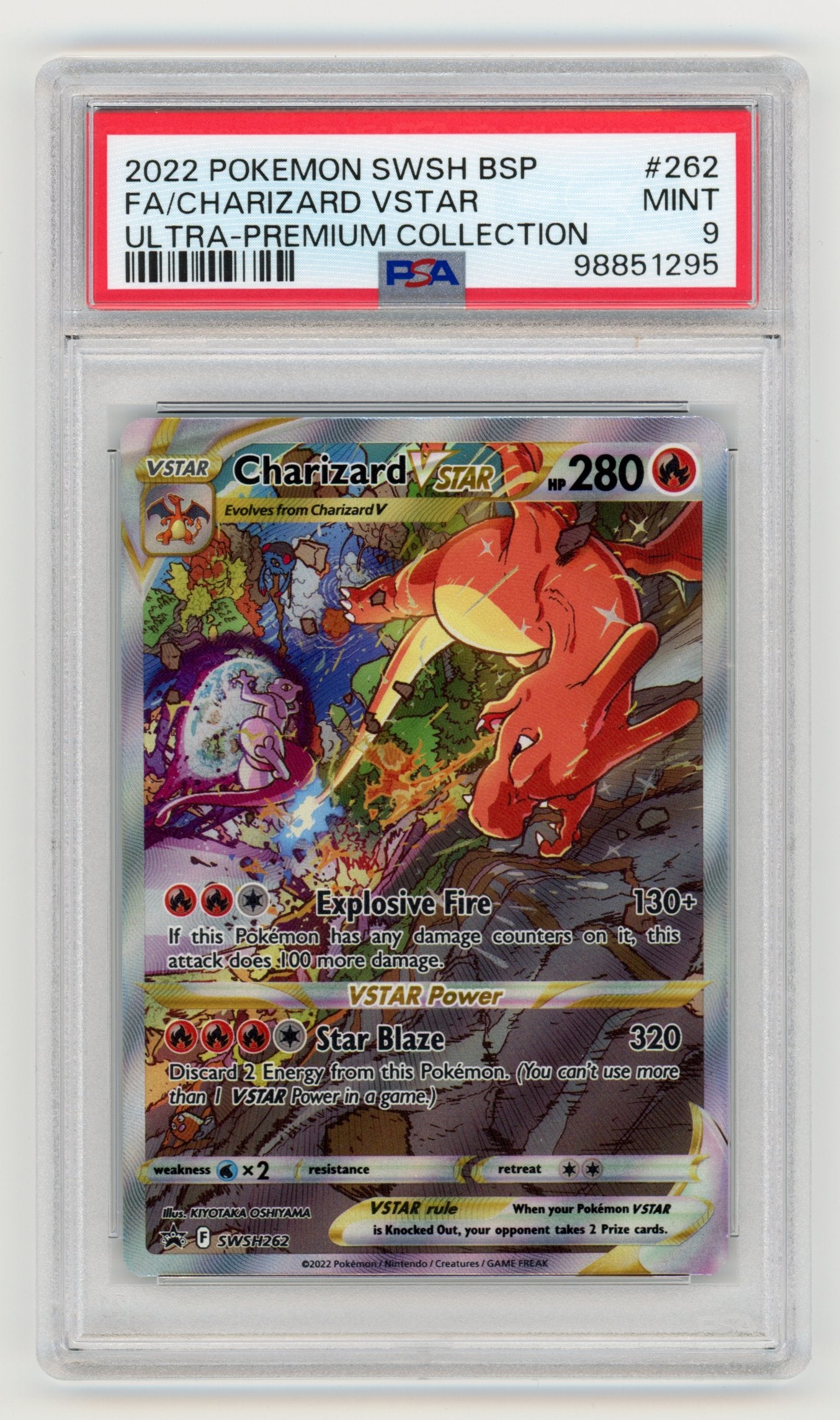 Charizard VSTAR - #SWSH262 PSA 9- Pokémon Sword & Shield: Black Star Promo