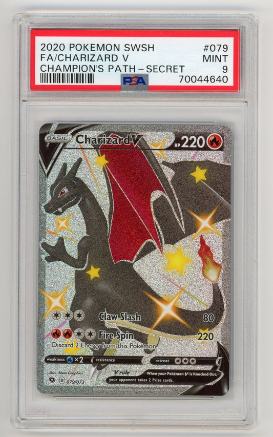 Charizard V - #079/073 PSA 9 - Pokémon Sword & Shield: Champion's Path