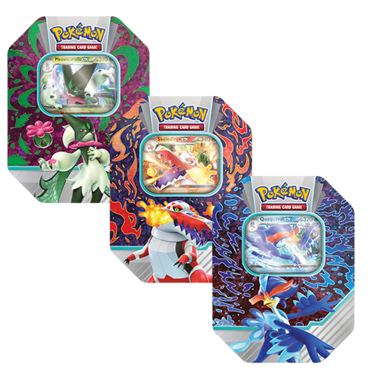 Pokémon TCG Paldea Partner Tin, blå, grön & röd