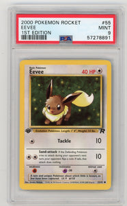 Eevee - #55/82 PSA 9 - Pokémon 1st Edition