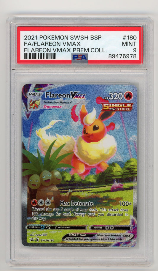 Flareon VMAX - #SWSH180 PSA 9 - Pokémon Sword & Shield: Black Star Promo