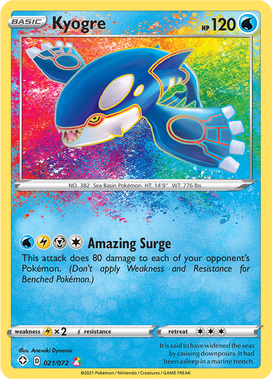 Kyogre - #21/72 - Pokémon Sword & Shield - Shining Fates