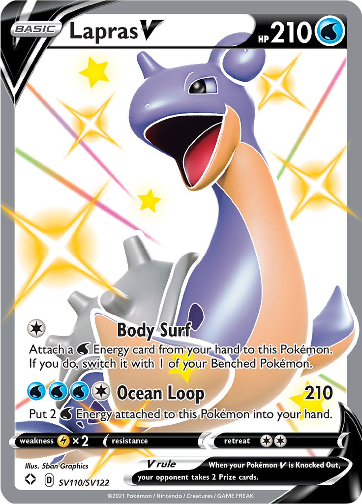 Lapras V - #SV110/SV122 - Pokémon Sword & Shield - Shining Fates