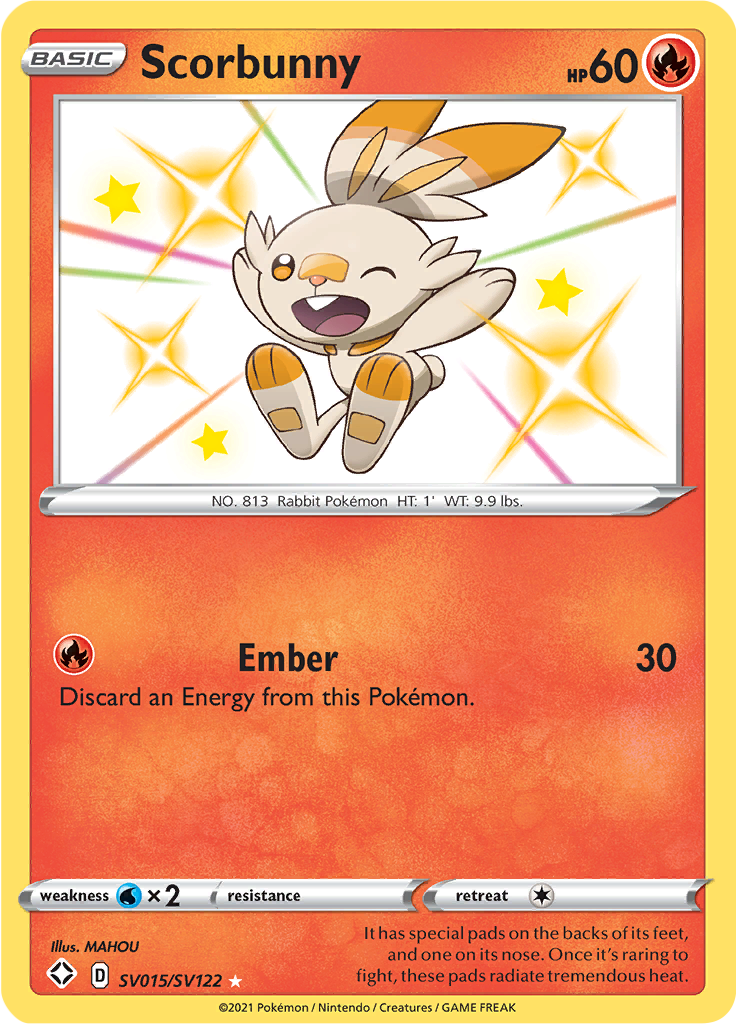 Scorbunny - #SV15/SV122 - Pokémon Sword & Shield - Shining Fates