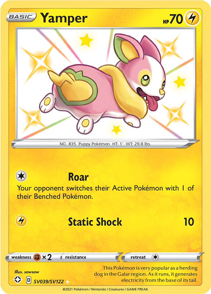 Yamper - #SV39/SV122 - Pokémon Sword & Shield - Shining Fates