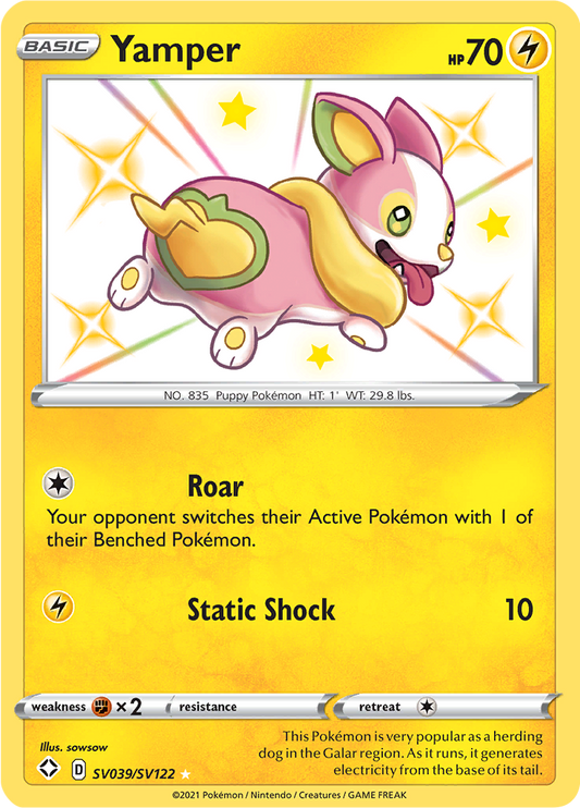 Yamper - #SV39/SV122 - Pokémon Sword & Shield - Shining Fates