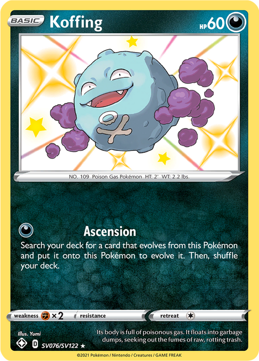 Koffing - #SV76/SV122 - Pokémon Sword & Shield - Shining Fates