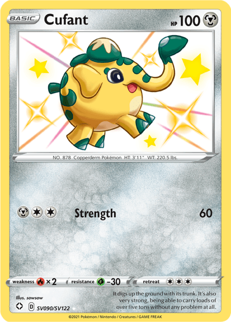 Cufant - #SV90/SV122 - Pokémon Sword & Shield - Shining Fates