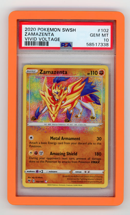 Zamazenta - #102/185 PSA 10 - Pokémon Sword & Shield: Vivid Voltage