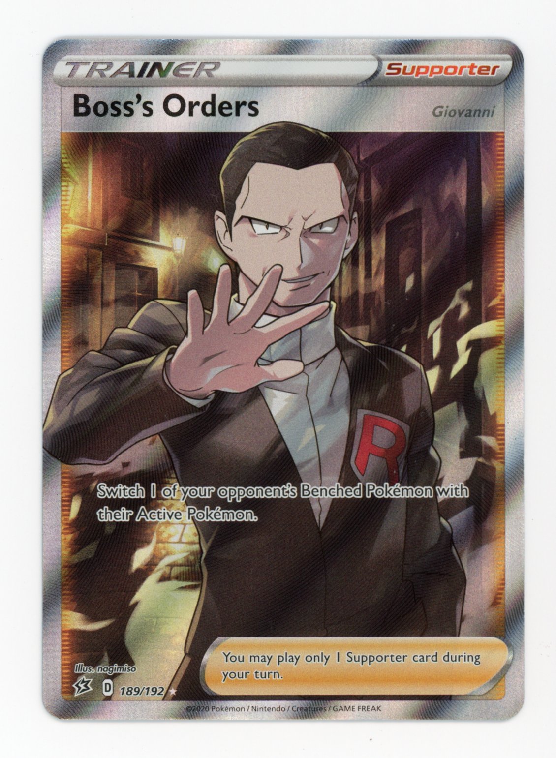 Boss's Orders - #189/192 - Pokémon Sword & Shield - Rebel Clash