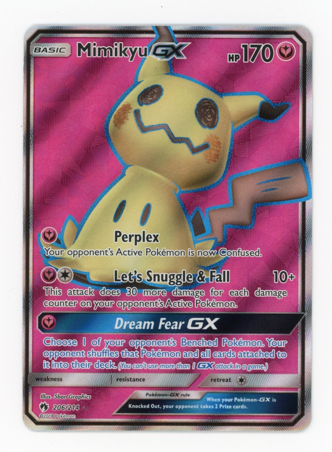 Mimikyu GX - #206/214 - Pokémon Sun & Moon - Lost Thunder