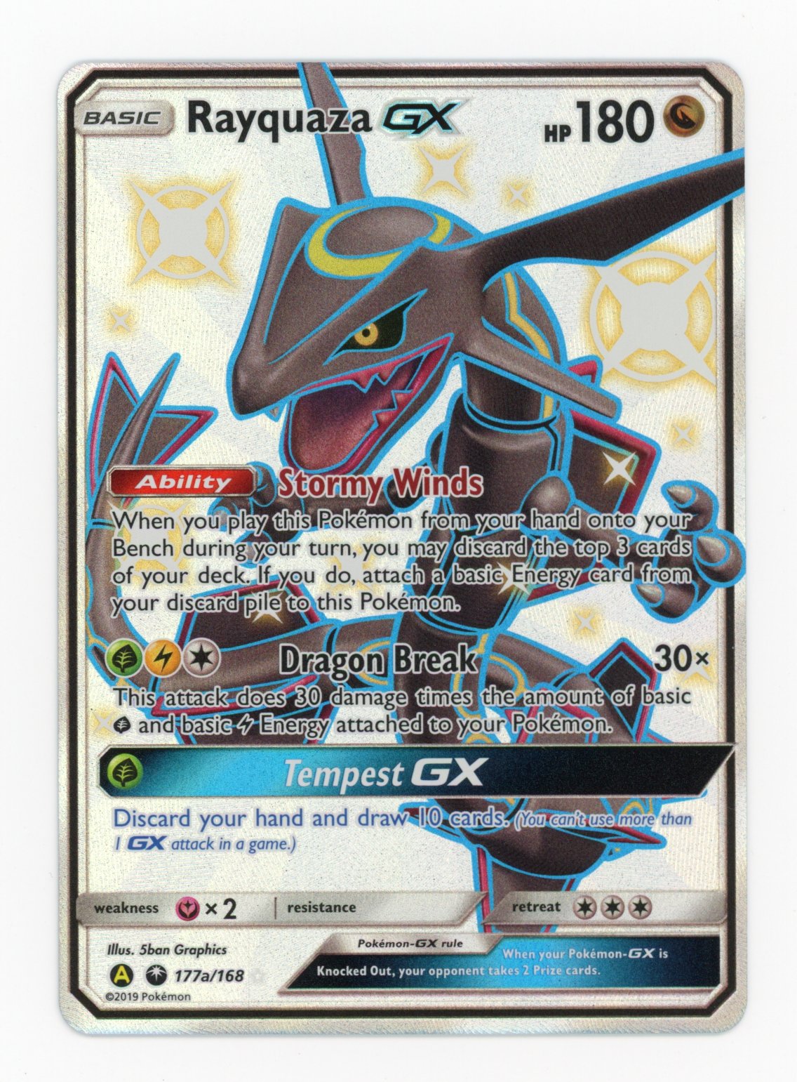 Rayquaza GX - #177a/168 - Pokémon Sun & Moon - Celestial Storm