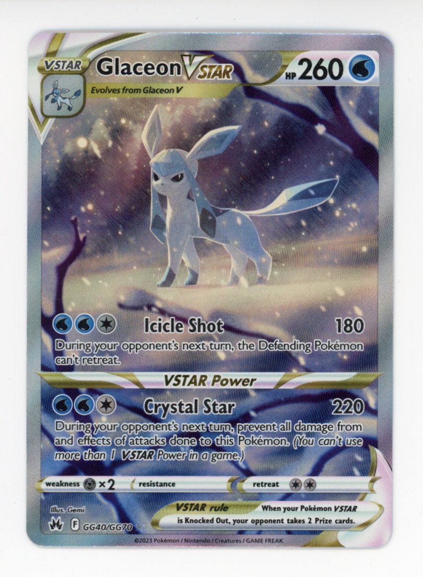 Glaceon VSTAR - #GG40/GG60 - Pokémon Sword & Shield - Crown Zenith