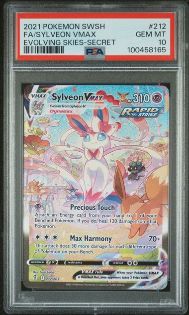 Sylveon Vmax - #212/203 PSA 10 - Pokémon Sword & Shield: Evolving Skies