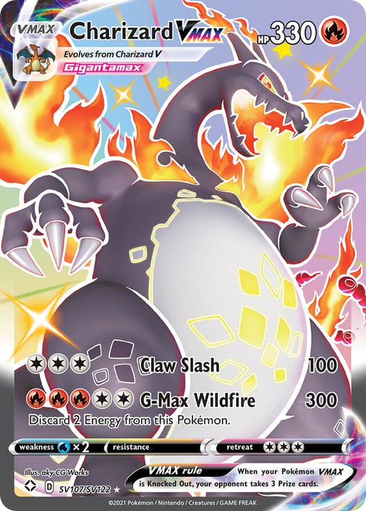 Charizard VMAX - #SV107/SV122 - Pokémon Sword & Shield - Shining Fates